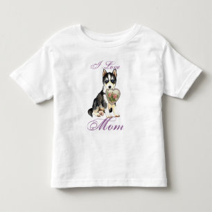T-shirt Pour Les Tous Petits Maman du coeur de Husky