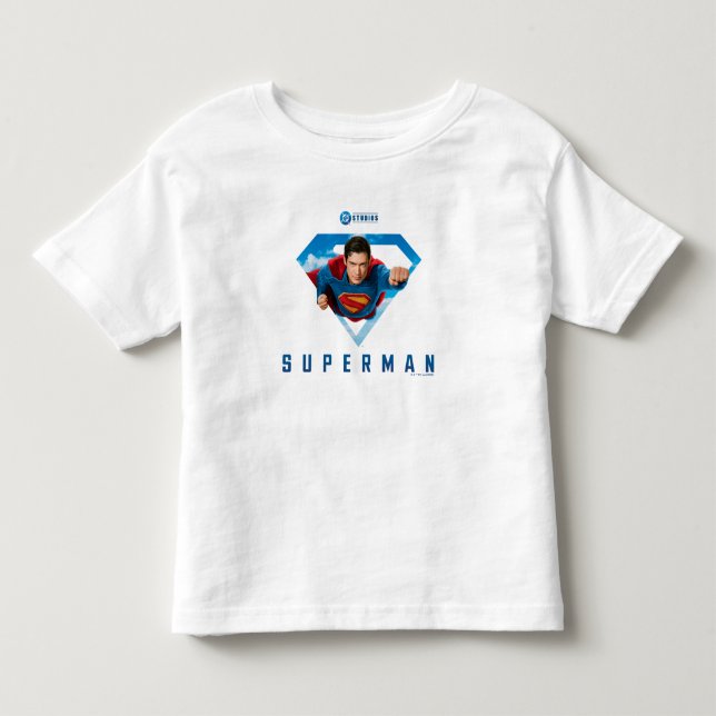 T-shirt Pour Les Tous Petits Man of Steel en vol (Devant)