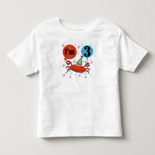 T-shirt Pour Les Tous Petits Marchez en crabe le 3ème anniversaire