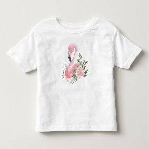 T-shirt Pour Les Tous Petits Mariage Fille Flamant rose rose