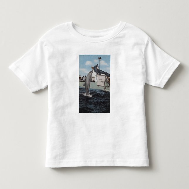 T-shirt Pour Les Tous Petits Marineland, la Floride - marin Mouthfeeding (Devant)