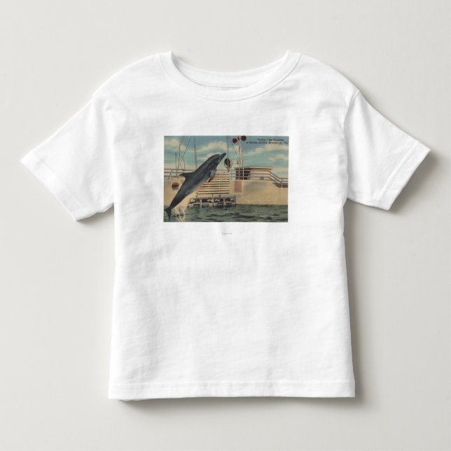 T-shirt Pour Les Tous Petits Marineland, la Floride - vue de dodu (Devant)