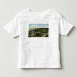 T-shirt Pour Les Tous Petits Martha's Vineyard, vue aérienne de parc d'océan