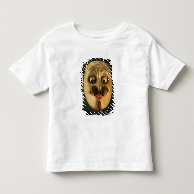 T-shirt Pour Les Tous Petits Masque comique, théâtre de Noh (Devant)