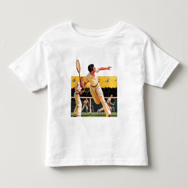 T-shirt Pour Les Tous Petits Match de tennis de doubles (Devant)