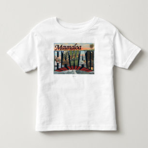 T-shirt Pour Les Tous Petits Maunaloa, Hawaï - grandes scènes de lettre