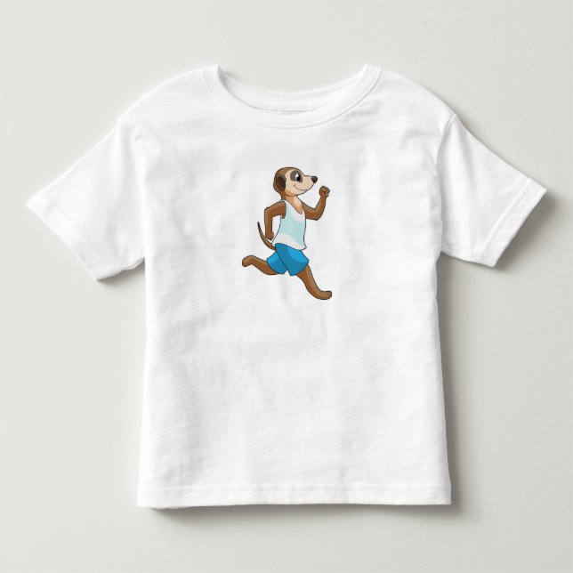 T-shirt Pour Les Tous Petits Meerkat à Running Sports (Devant)