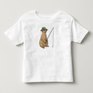T-shirt Pour Les Tous Petits Meerkat Fishing Fisher