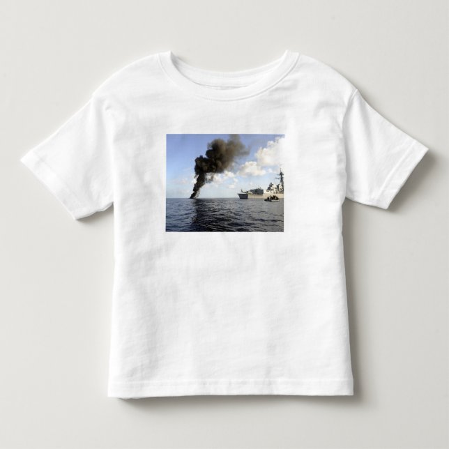 T-shirt Pour Les Tous Petits Membres de la Garde côtière américaine (Devant)