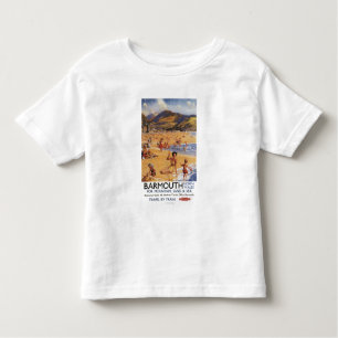T-shirt Pour Les Tous Petits Mère et enfants British Rail de scène de plage