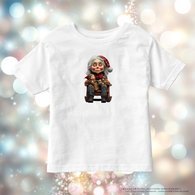T-shirt Pour Les Tous Petits Mère Noël II Toddler's Tee (Créateur téléchargé)