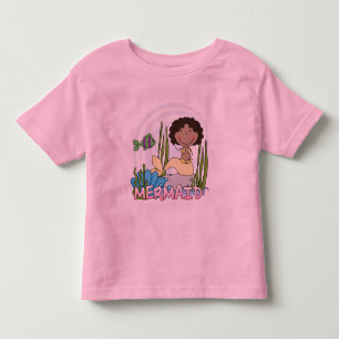 T-shirt Pour Les Tous Petits Mermaid - Chemises et cadeaux afro-américains