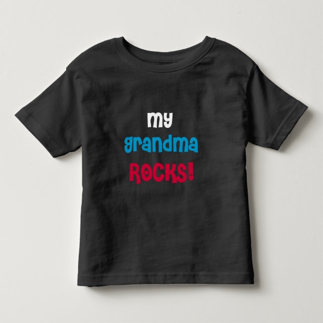 T-shirt Pour Les Tous Petits Mes roches de grand-maman (Devant)