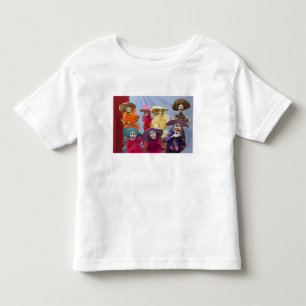 T-shirt Pour Les Tous Petits Mexique. Catrinas squelettiques, figures célébrant