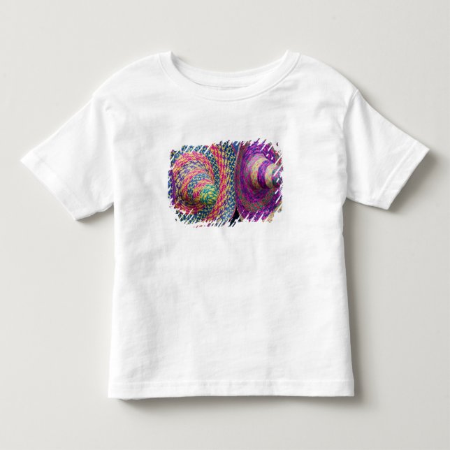 T-shirt Pour Les Tous Petits Mexique, Yucatan, Merida, tissé traditionnel (Devant)