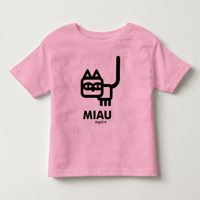 T-shirt Pour Les Tous Petits Miaou (Devant)