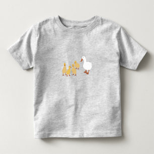 T-shirt Pour Les Tous Petits Mignonne Mère Canard & Bébé Canettes