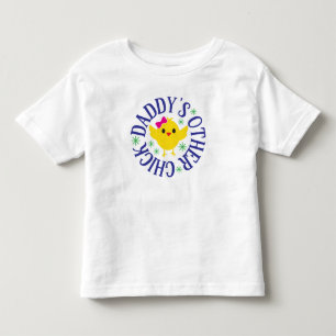 T-shirt Pour Les Tous Petits Mignons papas Autres Chick Jaune Amusant