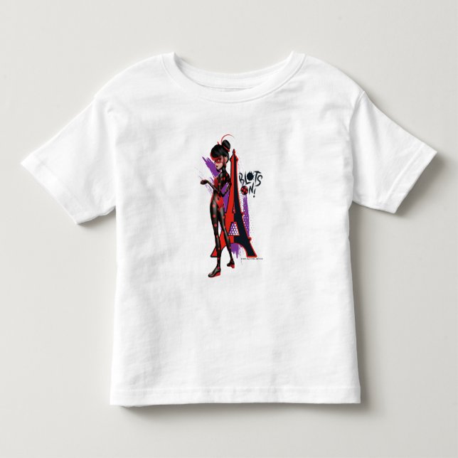 T-shirt Pour Les Tous Petits Miraculeux Shadybug Re-verse Blots On! (Devant)