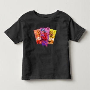 T-shirt Pour Les Tous Petits Miraculous Girls   Girl Power