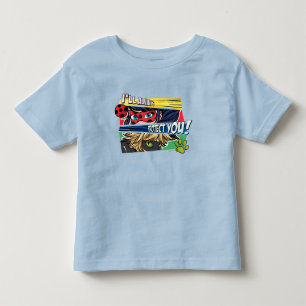 T-shirt Pour Les Tous Petits Miraculous Ladybug & Cat Noir Vous Protègent Toujo
