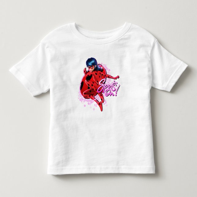 T-shirt Pour Les Tous Petits Miraculous Ladybug | Taches sur graphique (Devant)