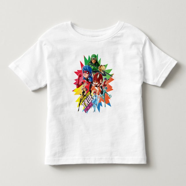 T-shirt Pour Les Tous Petits Miraculous Montrez Vos Véritables Pouvoirs (Devant)