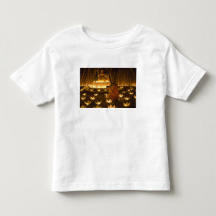 T-shirt Pour Les Tous Petits Moines allumant des bougies khom loy et des lanter