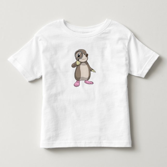 T-shirt Pour Les Tous Petits Mole avec verre Magnifiant (Devant)