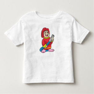 T-shirt Pour Les Tous Petits Mole comme pompier avec tuyau