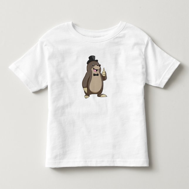 T-shirt Pour Les Tous Petits Mole en Groom avec Cravate (Devant)