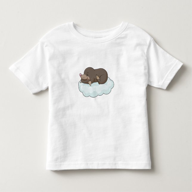 T-shirt Pour Les Tous Petits Mole sur nuages (Devant)
