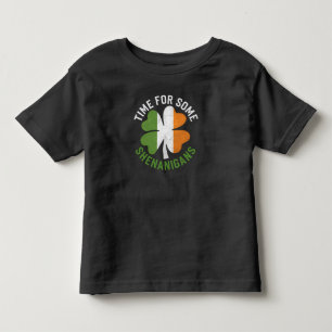 T-shirt Pour Les Tous Petits Moment pour quelques espiègleries Trèfle Saint-Pat