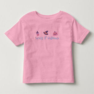 T-shirt Pour Les Tous Petits Mon 1er Halloween Citrouille Rose Personnalisé
