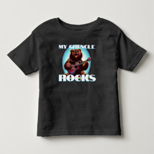 T-shirt Pour Les Tous Petits Mon Gruncle Rocks ! Ours coloré