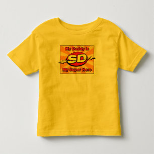 T-shirt Pour Les Tous Petits Mon papa est mon superhéros
