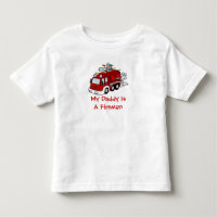 MON PAPA EST un camion de pompiers de rouge
