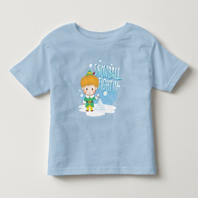 T-shirt Pour Les Tous Petits Mon pote, l'Elf Snowball combat ! (Devant)