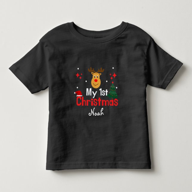 T-shirt Pour Les Tous Petits Mon premier Noël (Devant)