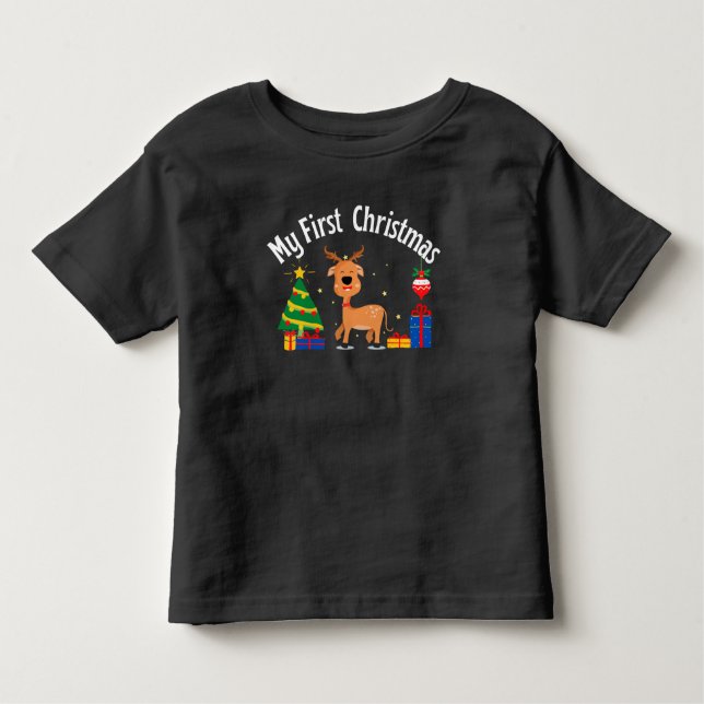 T-shirt Pour Les Tous Petits Mon premier Noël (Devant)