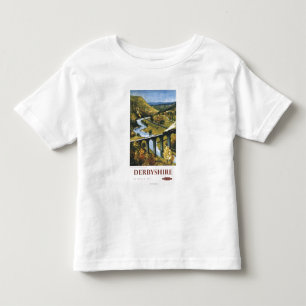 T-shirt Pour Les Tous Petits Monsal Dale, train et viaduc British Rail