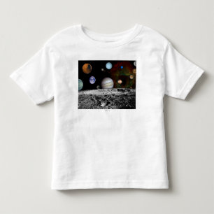 T-shirt Pour Les Tous Petits Montage de système solaire des images de Voyager