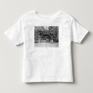 T-shirt Pour Les Tous Petits Montagnes russes à la photographie de parc d'écho