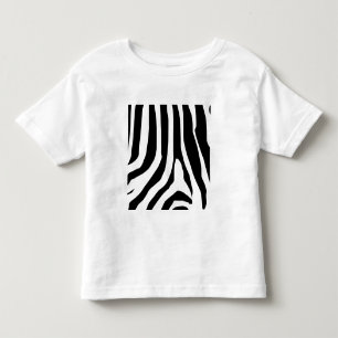 T-shirt Pour Les Tous Petits Motif de bandes d'impression Zebra