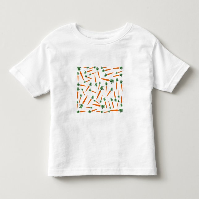 T-shirt Pour Les Tous Petits Motif de carottes orange (Devant)