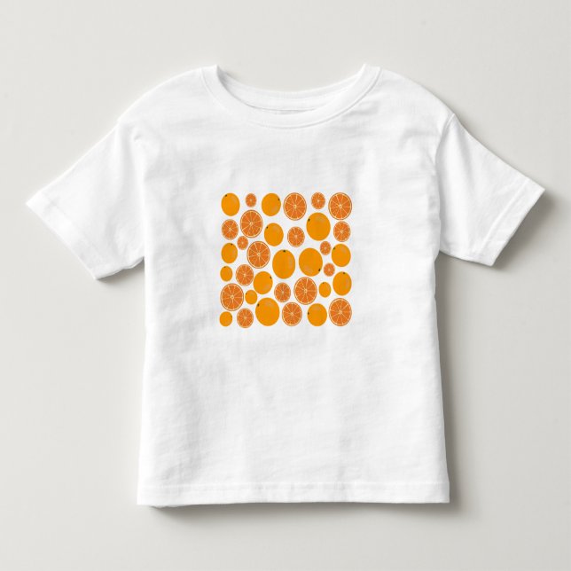 T-shirt Pour Les Tous Petits Motif de fruits orange (Devant)