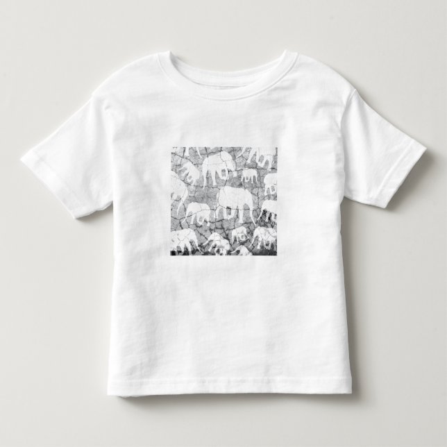 T-shirt Pour Les Tous Petits Motif en béton éléphant (Devant)