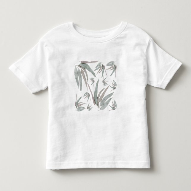 T-shirt Pour Les Tous Petits Motif Feuille de l'Eucalyptus (Devant)