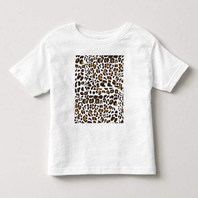 T-shirt Pour Les Tous Petits Motif Poster de animal Leopard Jaguar (Devant)