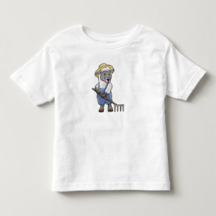 T-shirt Pour Les Tous Petits Moutons fermiers avec gâteau et Casquette